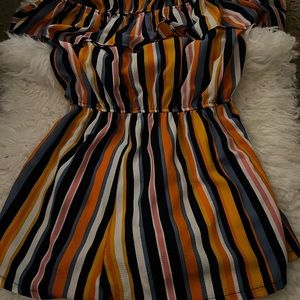 Striped rue 21 off the shoulder romper